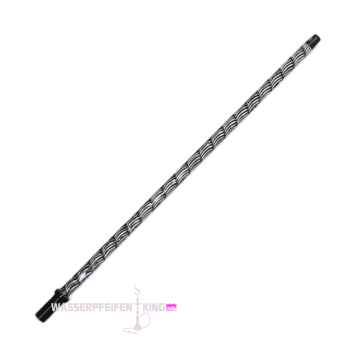 Caesar Alu Fineliner Slim Aluminium Diamond Waves Mundstück schwarz 42 cm