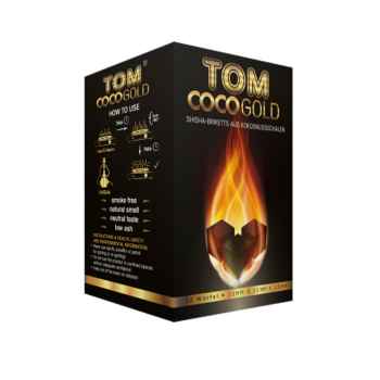 TOM Coco Premium ShiSha Naturkohle gold 1 kg - Kokosnusskohle