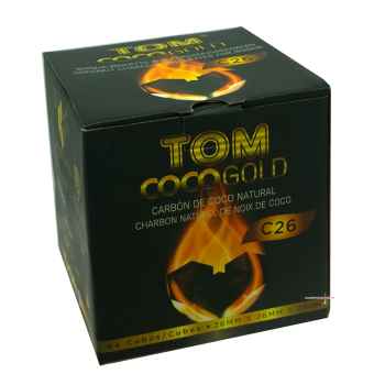 TOM Coco Premium ShiSha Naturkohle gold 1 kg - Kokosnusskohle C26