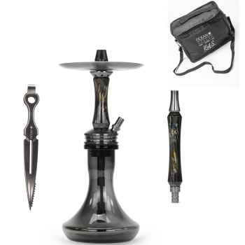 Ocean Hookah Kaif S Small Steel Black Onyx Midnight