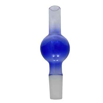 Devil Smoke Schlauchanschluss glas Connection Kugel mini blau 14/4