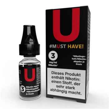 U 10 ml 3mg/ml Nikotin Liquid Must Have