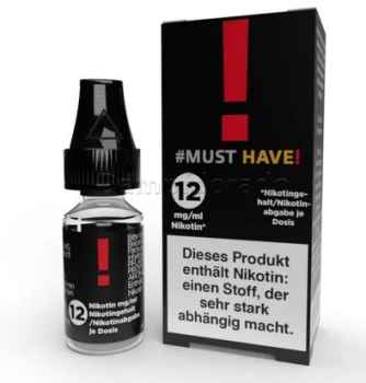 ! 10 ml 12mg/ml Nikotinsalz Liquid Must Have