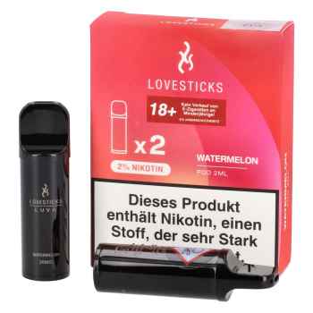 Luva Watermelon 2-Stück Pods 2% Nikotin by Lovesticks