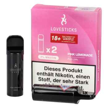 Luva Pink Lemonade 2-Stück Pods 2% Nikotin by Lovesticks