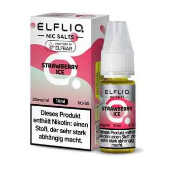 Strawberry ICE 10 ml 10 mg/ml Elfliq by Elfbar