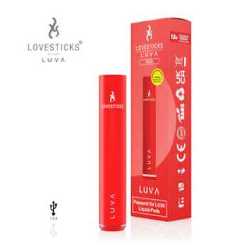 Luva Bassisgerät 400 mAh rot by Lovestick