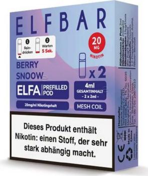 ELFA  Blueberry Snoow Prefilled Pods 2er Set by Elf Bar