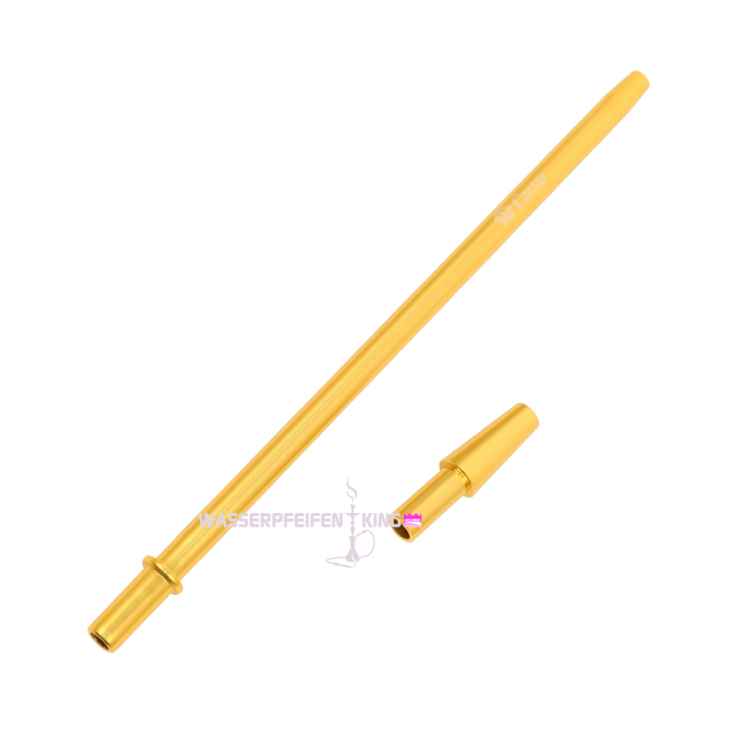 Caesar Alu Fineliner Slim Aluminium Mundstück und Endstück gold 32 cm