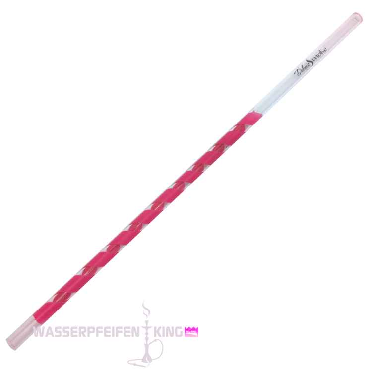 Deluxe Smoke Helix Glasmundstück Liner neon pink 40 cm