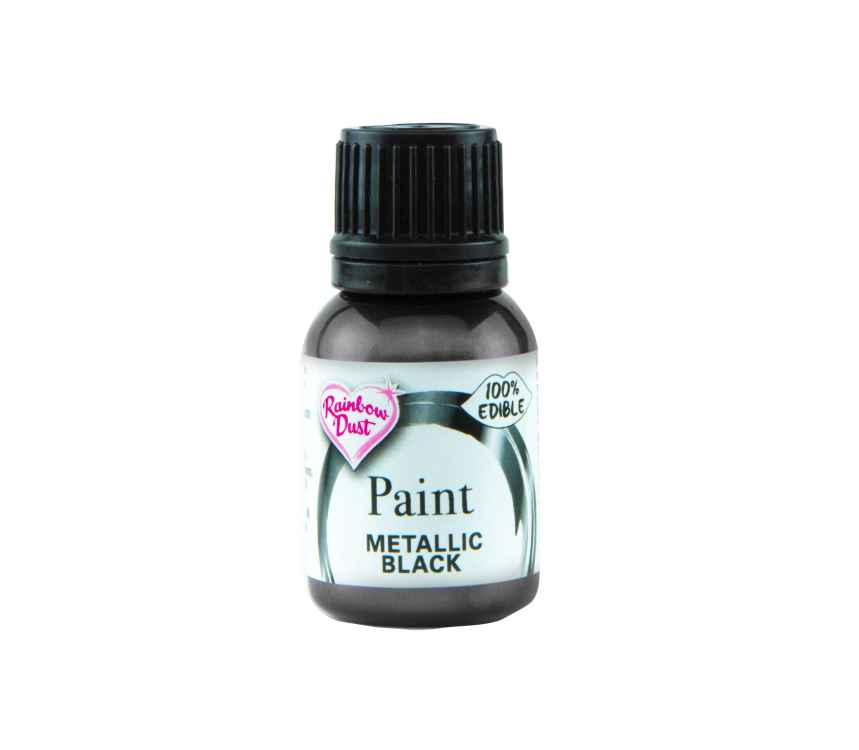 Lebensmittelfarbe 25 g Paint Metallic black