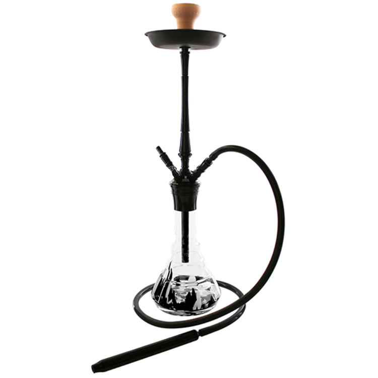 Kaya Shisha Elox Black White Spot 630CE Lance 2S schwarze Rauchsäule