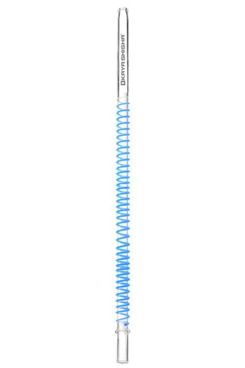 Kaya Glasmundstück slight line XL glow Coil blau