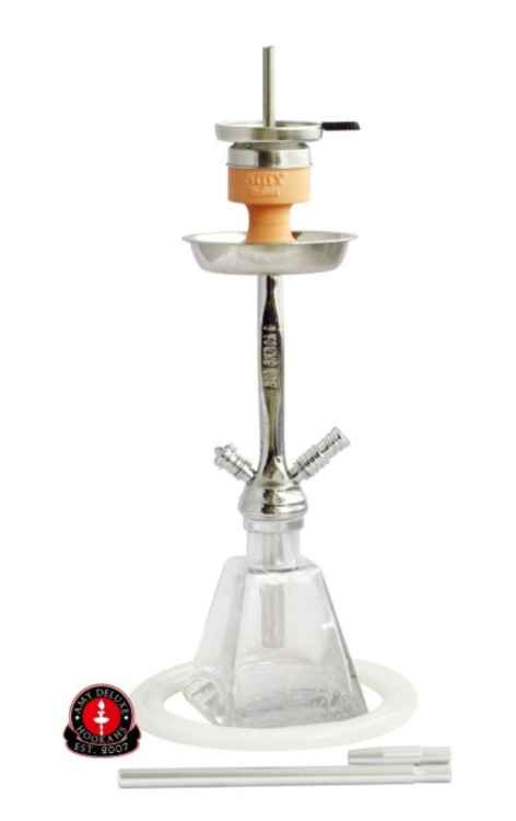 AMY Shisha I need you transparent mit chrome Rauchsäule AMY038