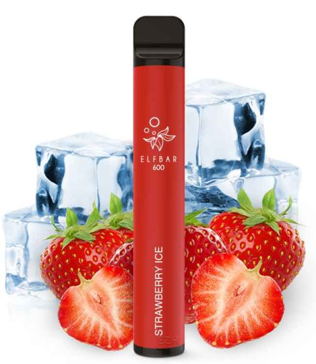 Elf Bar 600 Einweg E-Zigarette Strawberry Ice 2 % Nikotine