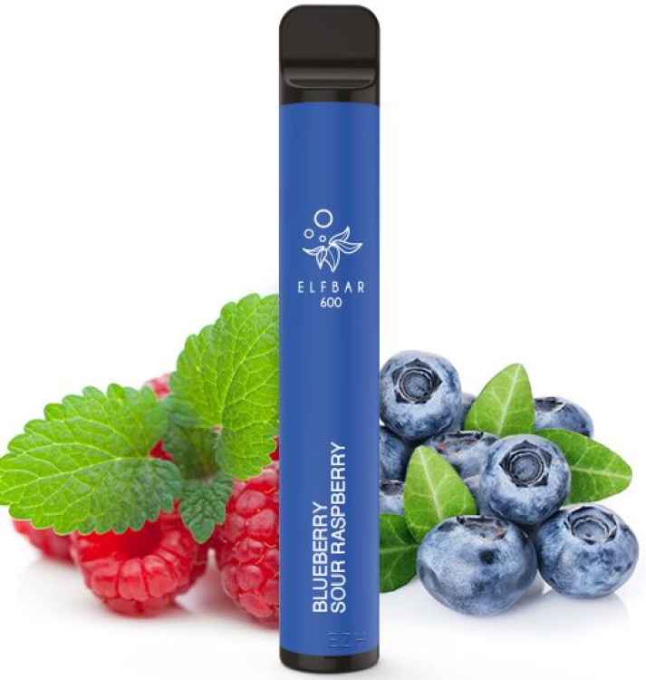 Elf Bar 600 Blueberry Sour Raspberry mit 20 mg / ml Nikotin – Einweg-E-Zigarette jetzt bei wasserpfeifen-king.de online bestellen!