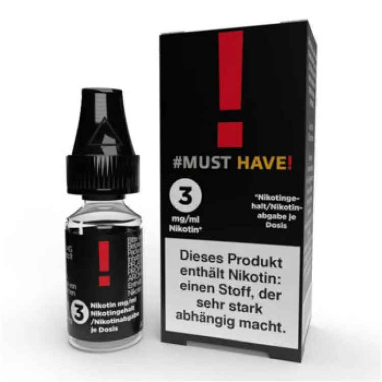 ! 10 ml 3mg/ml Nikotin Liquid Must Have