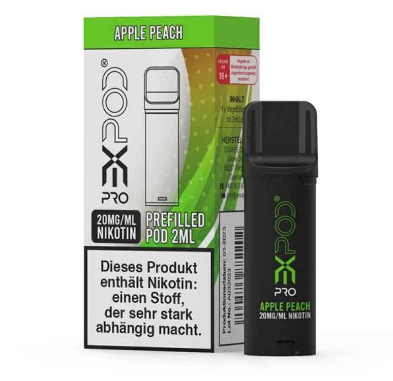 Apple Peach Expod Pro Pod 2% Nikotin by Exvape